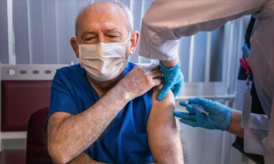 Kılıçdaroğlu, corona virüsü aşısının ilk dozunu yaptırdı