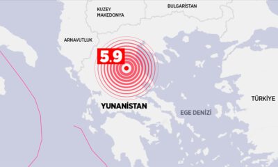 Yunanistan’ın Larissa kentinde 5,9 büyüklüğünde deprem