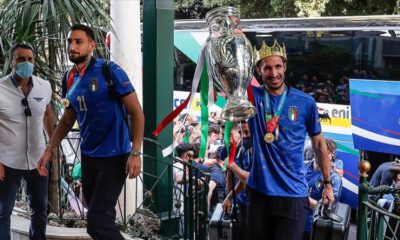 Avrupa Şampiyonu İtalya, evine döndü