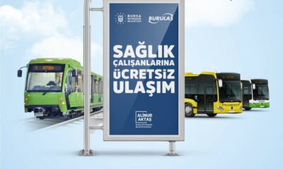 Bursa’da sağlıkçılara ücretsiz ulaşım süresi uzatıldı