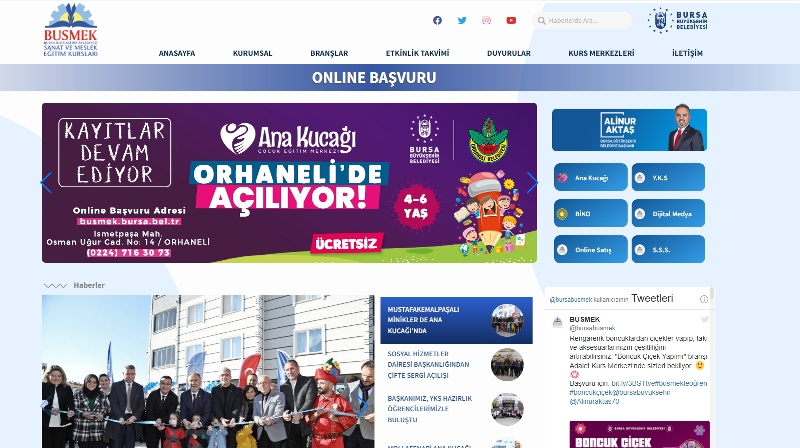 BUSMEK’te online başvurulara yoğun ilgi