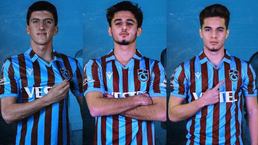 Trabzonspor, Bursaspor’dan Batuhan, Taha ve Kerem ile 4,5 yıllık sözleşme imzaladı