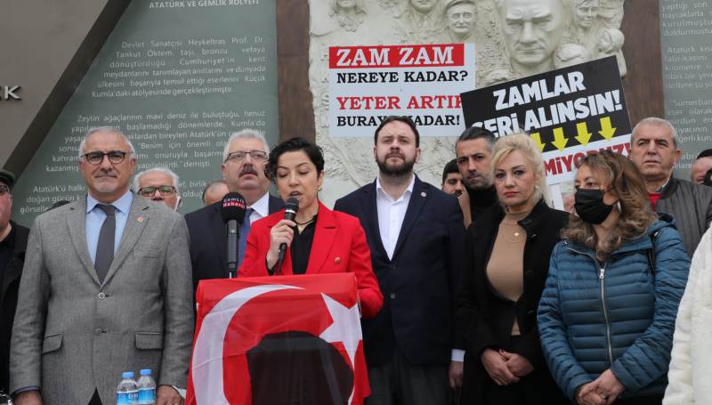 Gemlik’te 6 siyasi parti ilçe başkanından ‘zam’ tepkisi: Çare erken seçim!