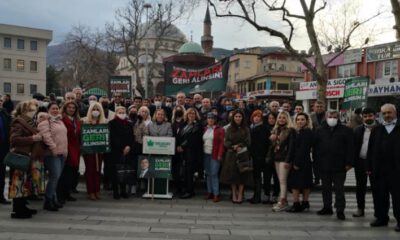 Gelecek Partisi Bursa İl Başkanlığı zamları protesto etti