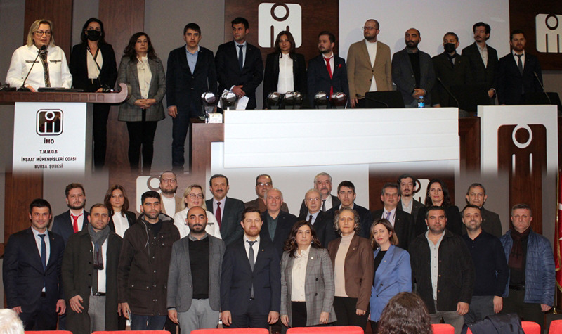 İMO Bursa Şubesi 18. Dönem Yönetim Kurulu devir teslim töreni