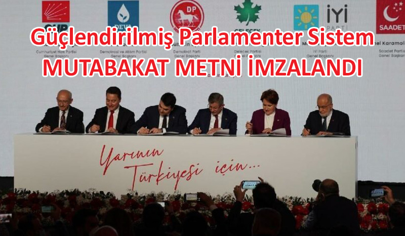 Başkent’te tarihi gün: 6 muhalefet partisi lideri imzayı attı
