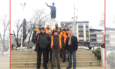 Mustafakemalpaşa’da emekli işçiler eylem başlattı