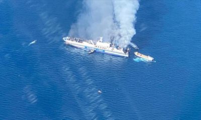 Yunanistan’da feribot yangını: Bir Türk’e ulaşılamıyor