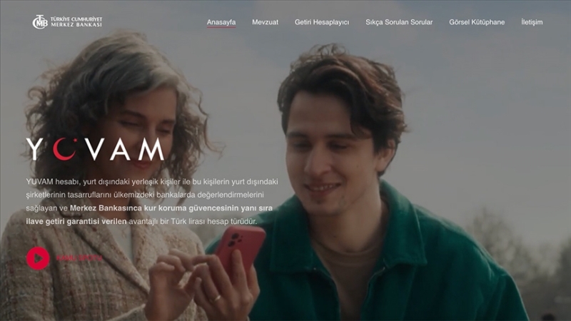 Merkez Bankası, YUVAM internet sitesini kullanıma sundu