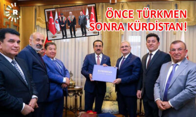 Vali Karaloğlu, üstünde ‘Kürdistan’ yazan albümle poz verdi