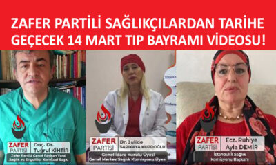 Zafer Partili sağlıkçılar 14 Mart Tıp Bayramı’nı unutmadı