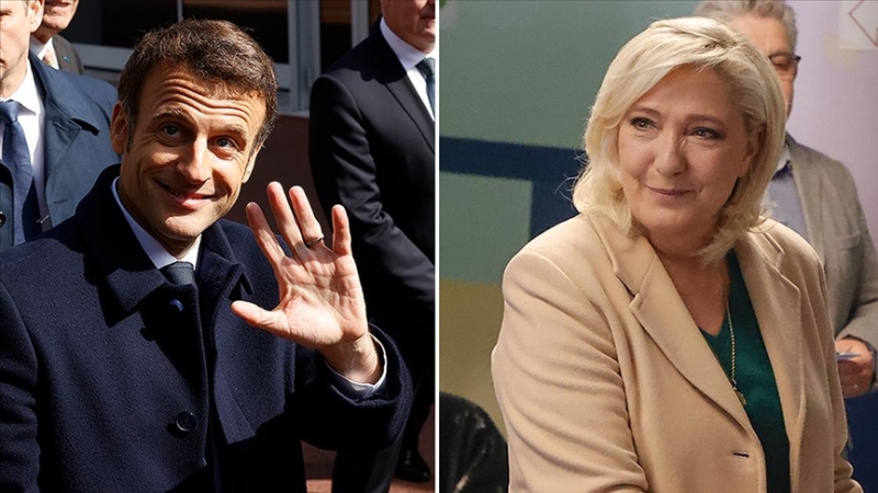 Fransa’da Macron ve Le Pen, ikinci tura kaldı
