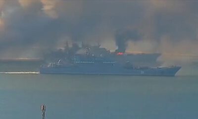 Rusya: ‘Moskova’ kruvazör gemisi battı