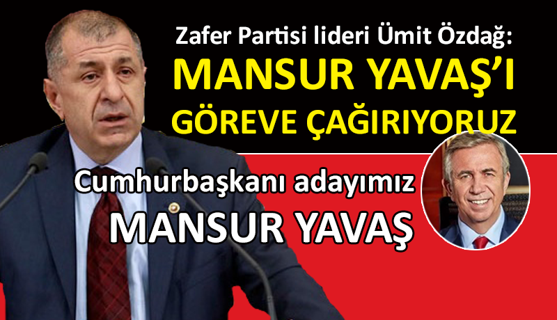 Zafer Partisi lideri Özdağ’dan ‘aday’ açıklaması