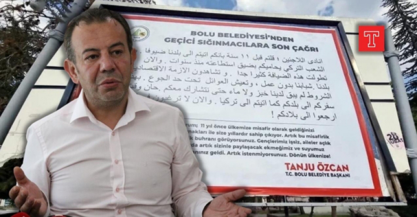 Tanju Özcan’dan sığınmacılara: Artık istenmiyorsunuz…