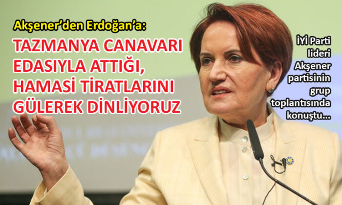 Akşener’den Erdoğan’a ‘Tazmanya Canavarı’ benzetmesi