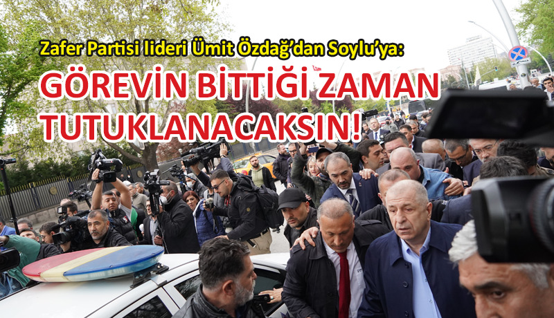 Ümit Özdağ, İçişleri Bakanlığı önünde konuştu