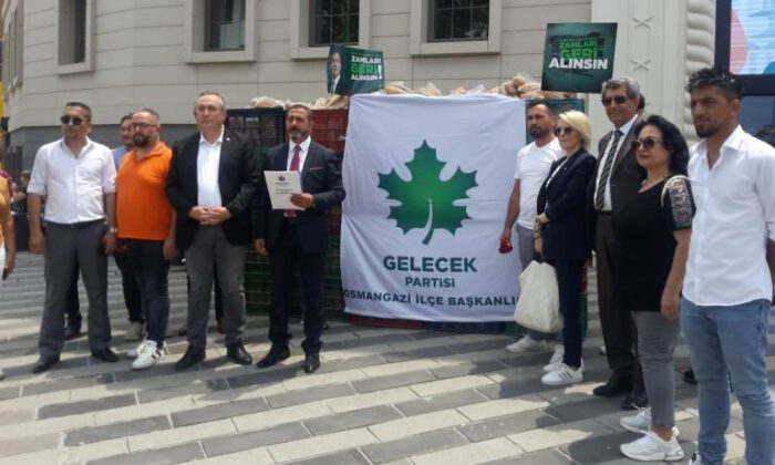 Gelecek Partisi Osmangazi İlçe’den ‘hayat pahalılığı’ protestosu!