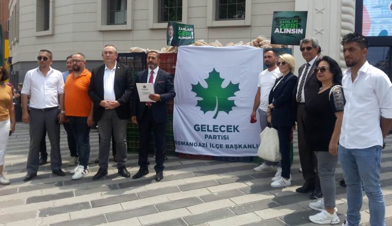 Gelecek Partisi Osmangazi İlçe’den ‘hayat pahalılığı’ protestosu!
