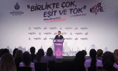 İBB Başkanı İmamoğlu ‘Mor Zirve’de konuştu: Bir avuç insan İstanbul Sözleşmesi’ni paramparça etti.