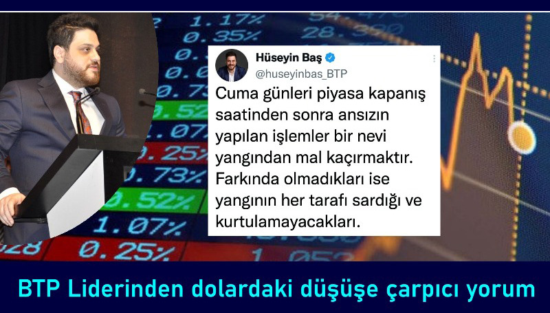 BTP liderinden ‘dolardaki düşüş’e dikkat çeken yorum