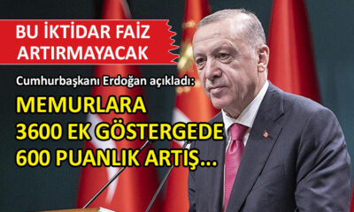 Erdoğan, ‘3600 Ek Gösterge’ kararını açıkladı
