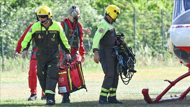 İtalya’da kaybolan helikopterin enkazına ulaşıldı