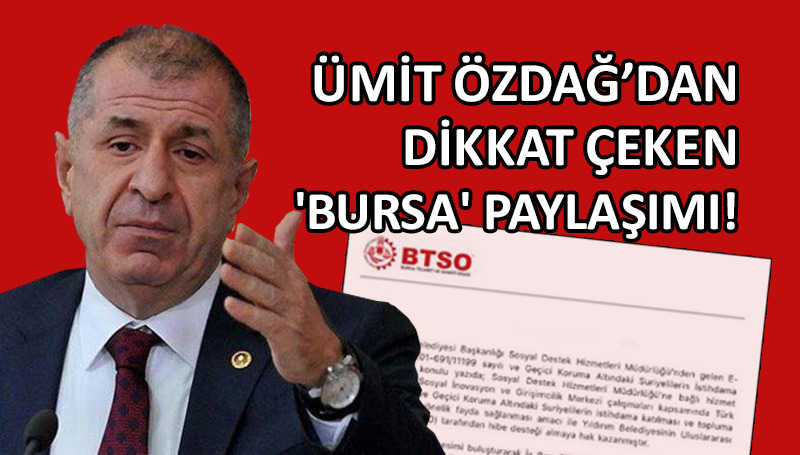Ümit Özdağ’ın sosyal medya paylaşımı gündem oldu