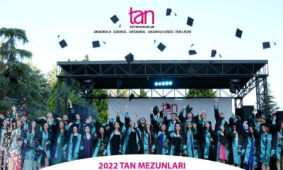 Tan Okulları Anadolu ve Fen Lisesi öğrencileri mezuniyet coşkusu yaşadı