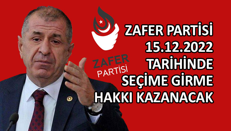 Zafer Partisi, seçime girme hakkını elde ediyor