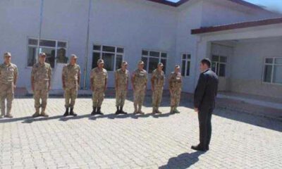 AK Parti İl Başkanı askeri törenle karşılandı