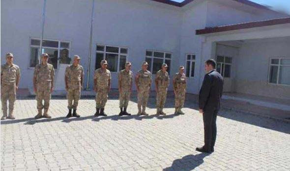 AK Parti İl Başkanı askeri törenle karşılandı