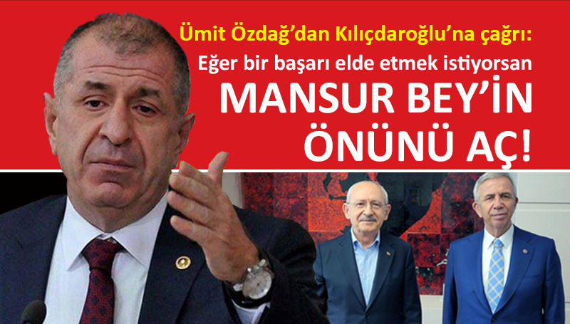Zafer Partisi lideri Özdağ, Mansur Yavaş çağrısını yineledi