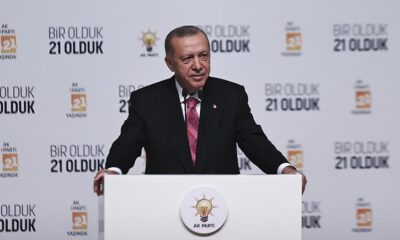 Erdoğan, AK Parti’nin 21. kuruluş yıl dönümünde konuştu