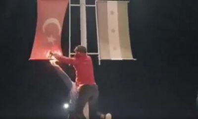 Suriye’de Türk bayrağı yaktılar!