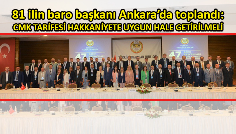 Baro başkanları eyleme hazırlanıyor