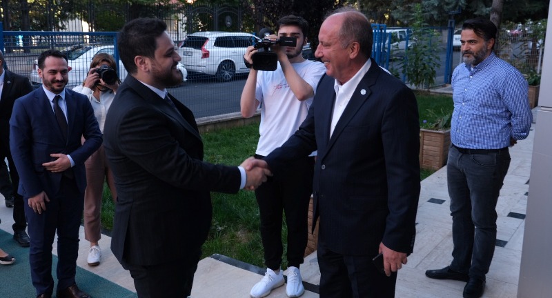 BTP lideri Hüseyin Baş, Muharrem İnce’yi ziyaret etti