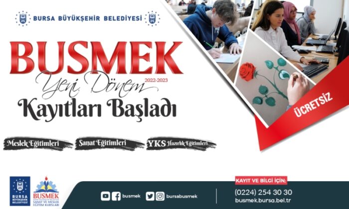 BUSMEK’te yeni dönem için kayıtlar başladı