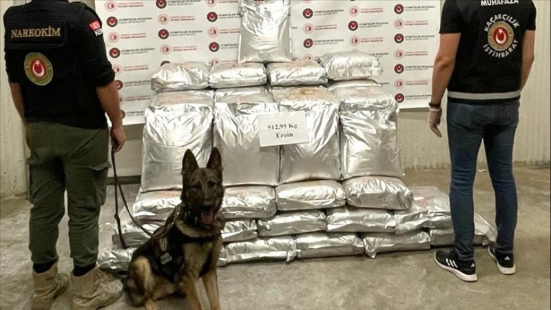 Hakkari’de 513 kilogram eroin ele geçirildi