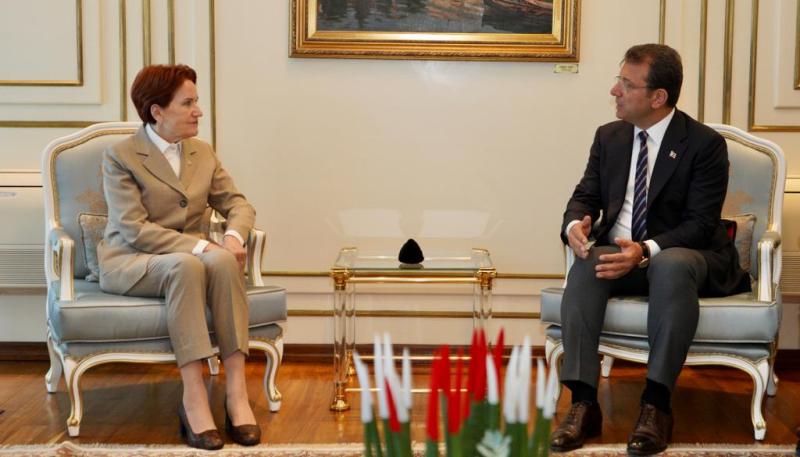 İYİ Parti Genel Başkanı Akşener’den İmamoğlu’na ziyaret