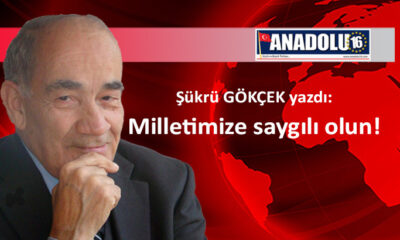 Milletimize saygılı olun!