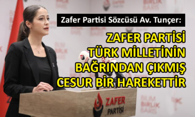 Zafer Partisi Sözcüsü Tunçer’den iktidara sert eleştiri