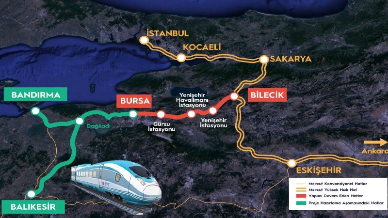 Bursa Hızlı Tren Projesinde sürpriz gelişme!