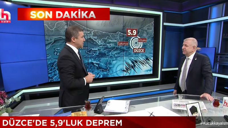 Ümit Özdağ, Halk TV’de İsmail Küçükkaya’nın konuğu oldu