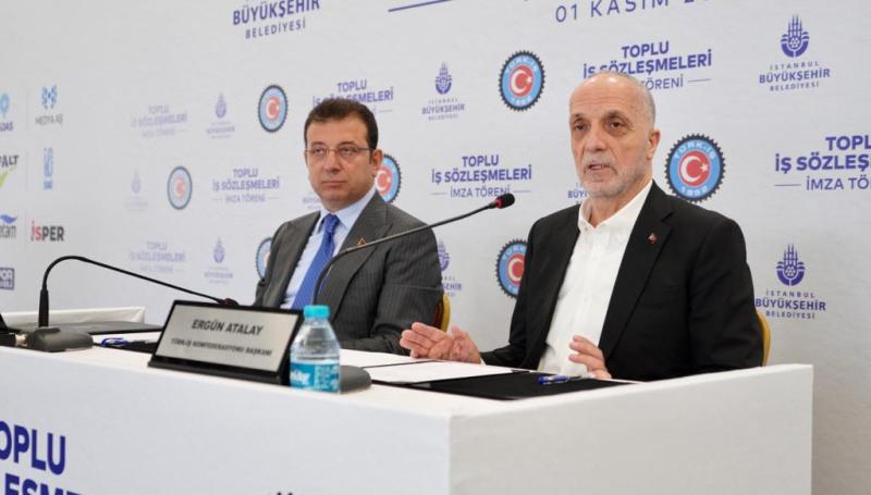 İBB, Türk-İş ve Hak-İş ile toplu iş sözleşmesi imzaladı