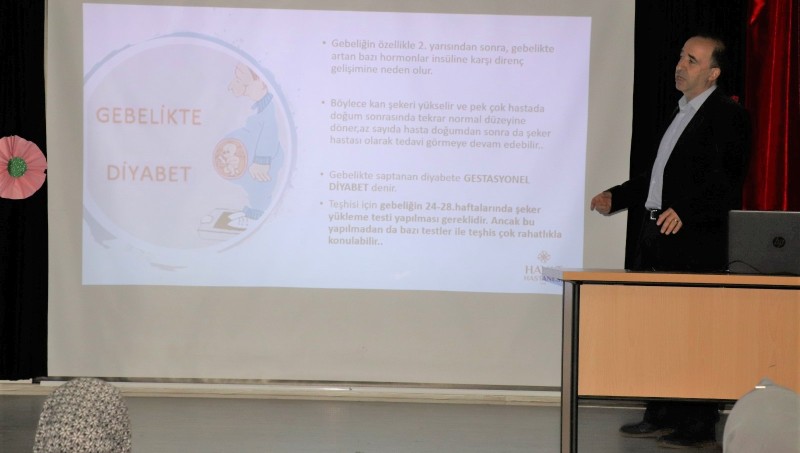 Levent Kazak, Orhan Kara İlkokulu velilerine ‘diyabet’i anlattı