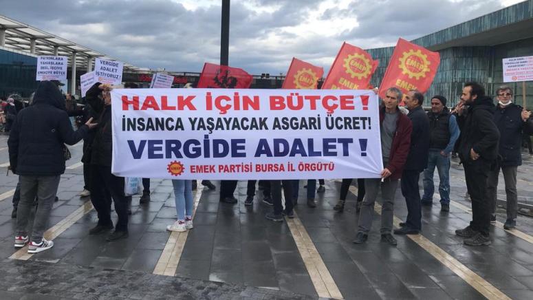 Emek Partisi Bursa’dan ‘asgari ücret’ eylemi
