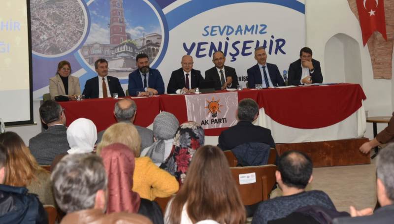 Başkan Gürkan, AKP Yenişehir İlçe Yönetimi ile biraraya geldi