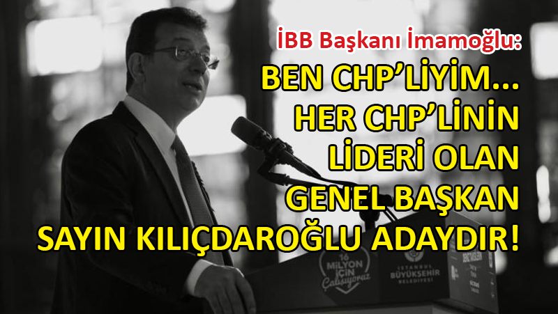 İBB Başkanı İmamoğlu’ndan ‘adaylık’ yanıtı