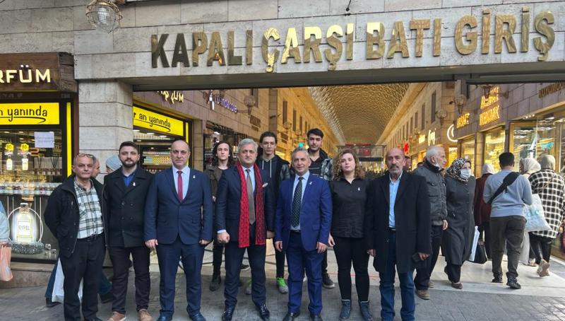 Zafer Partisi Osmangazi İlçe Teşkilatı, Kapalı Çarşı esnafını dinledi